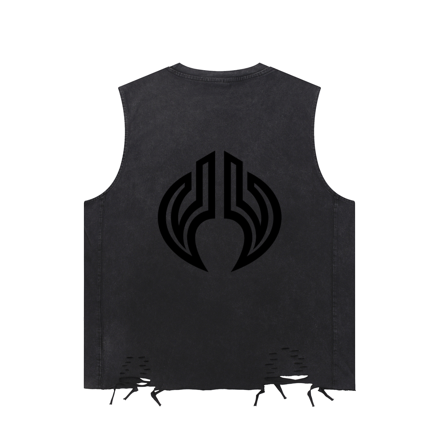 Ricalala all BLK Snow Washed Tank Top