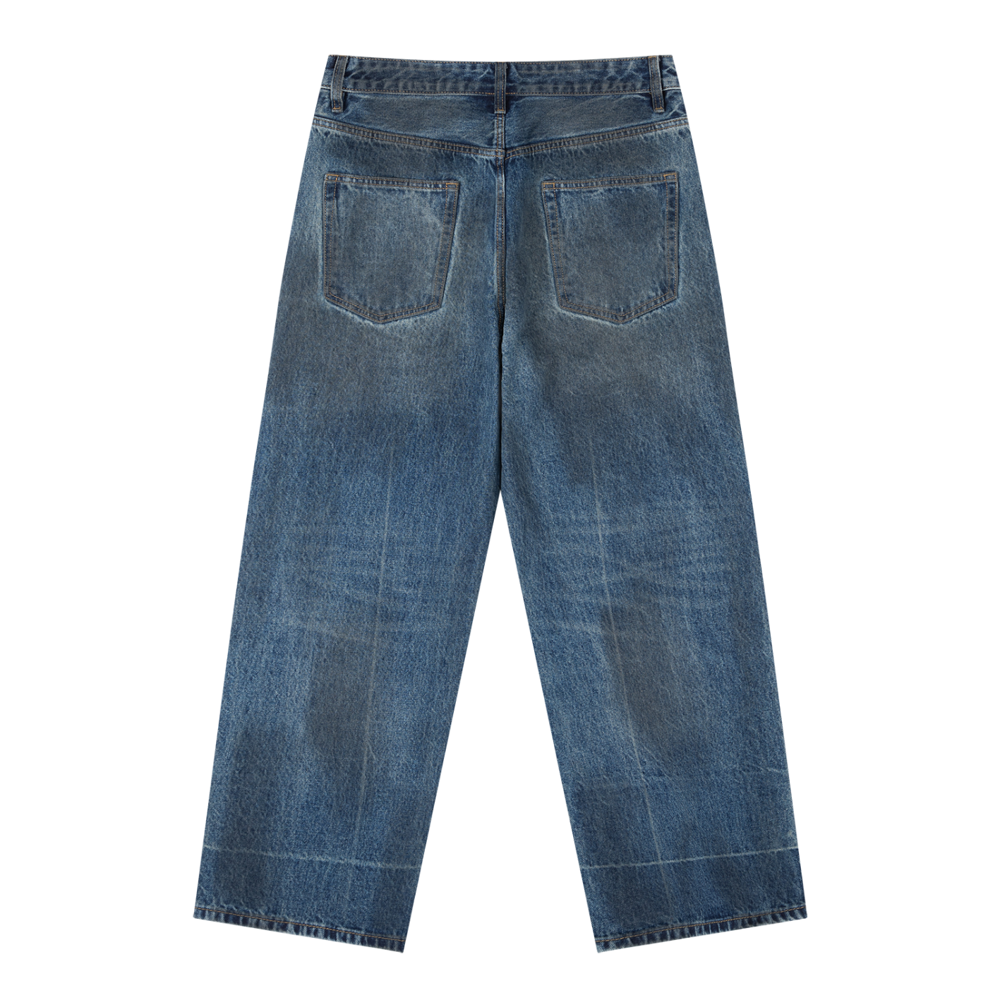 Ricalala Vintage Wash Baggy Denim Jeans