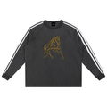 Ricalala Golden Horse Sweatshirt (top set) 100%cotton