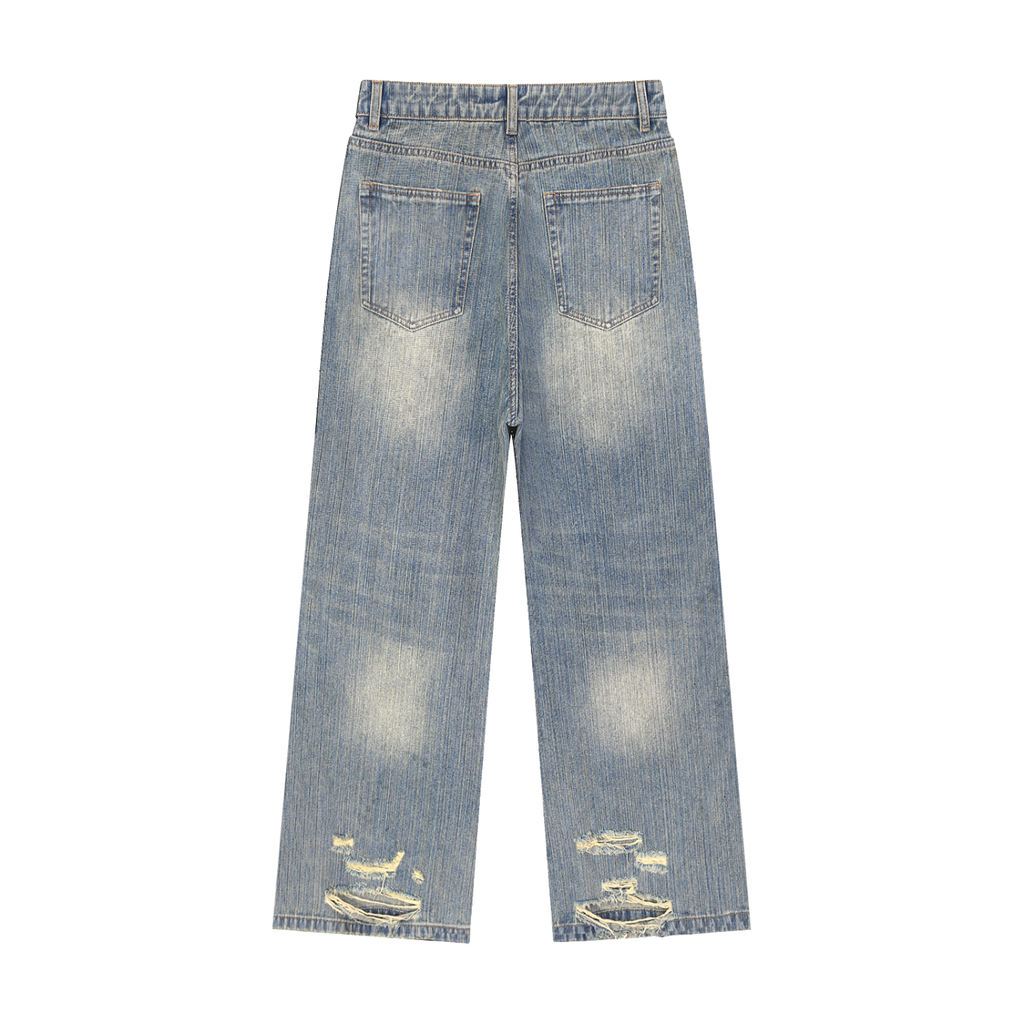 Ricalala RMPC "Stanger" Vintage Wash Distressed Denim Jeans