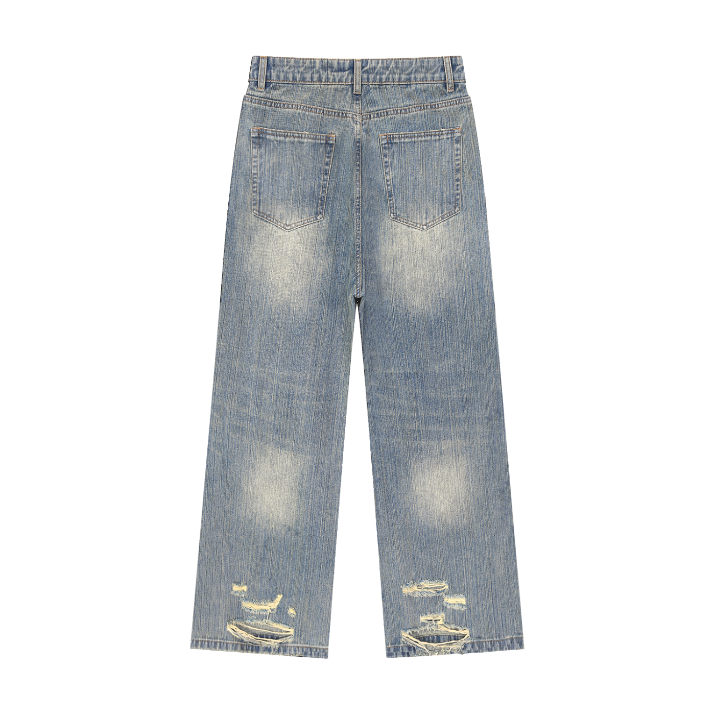 Ricalala RMPC "Stanger" Vintage Wash Distressed Denim Jeans