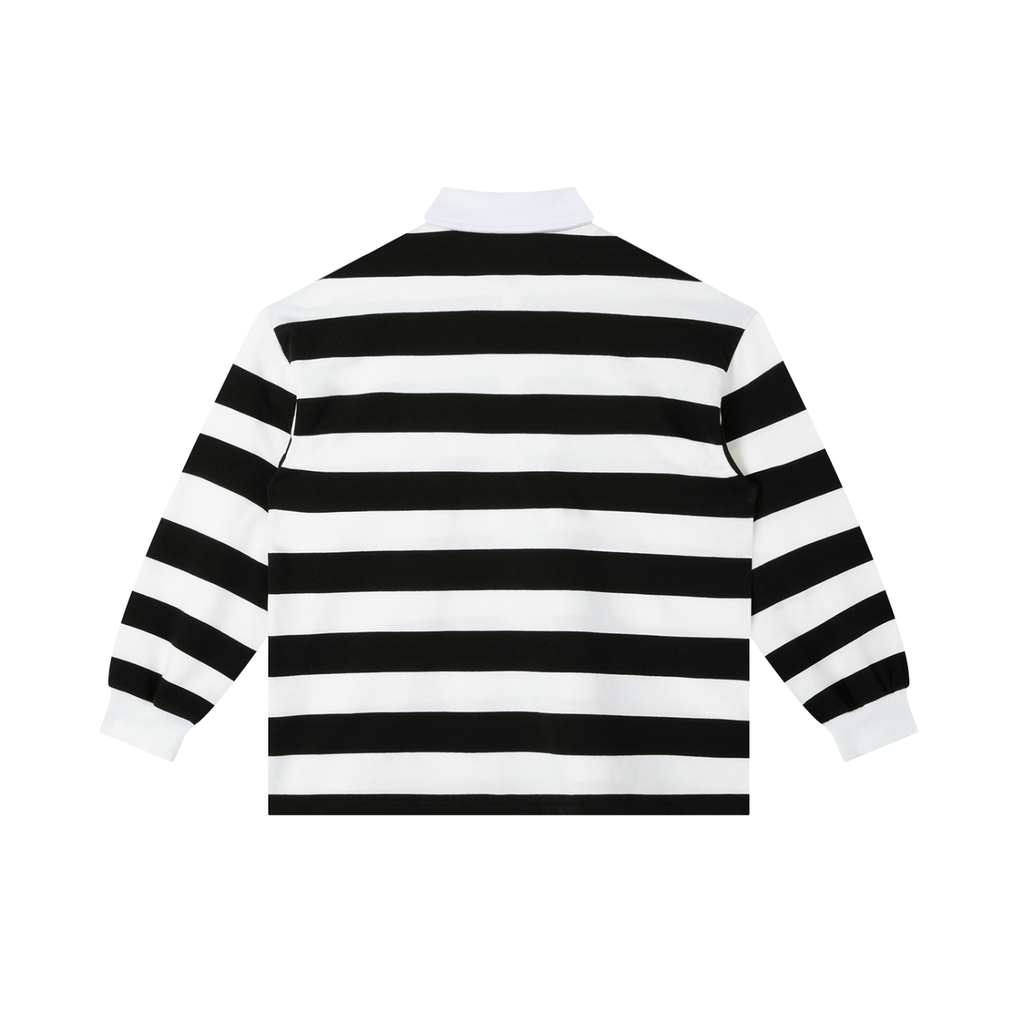 Ricalala "RMPC" Color Block Stripe Polo Shirt