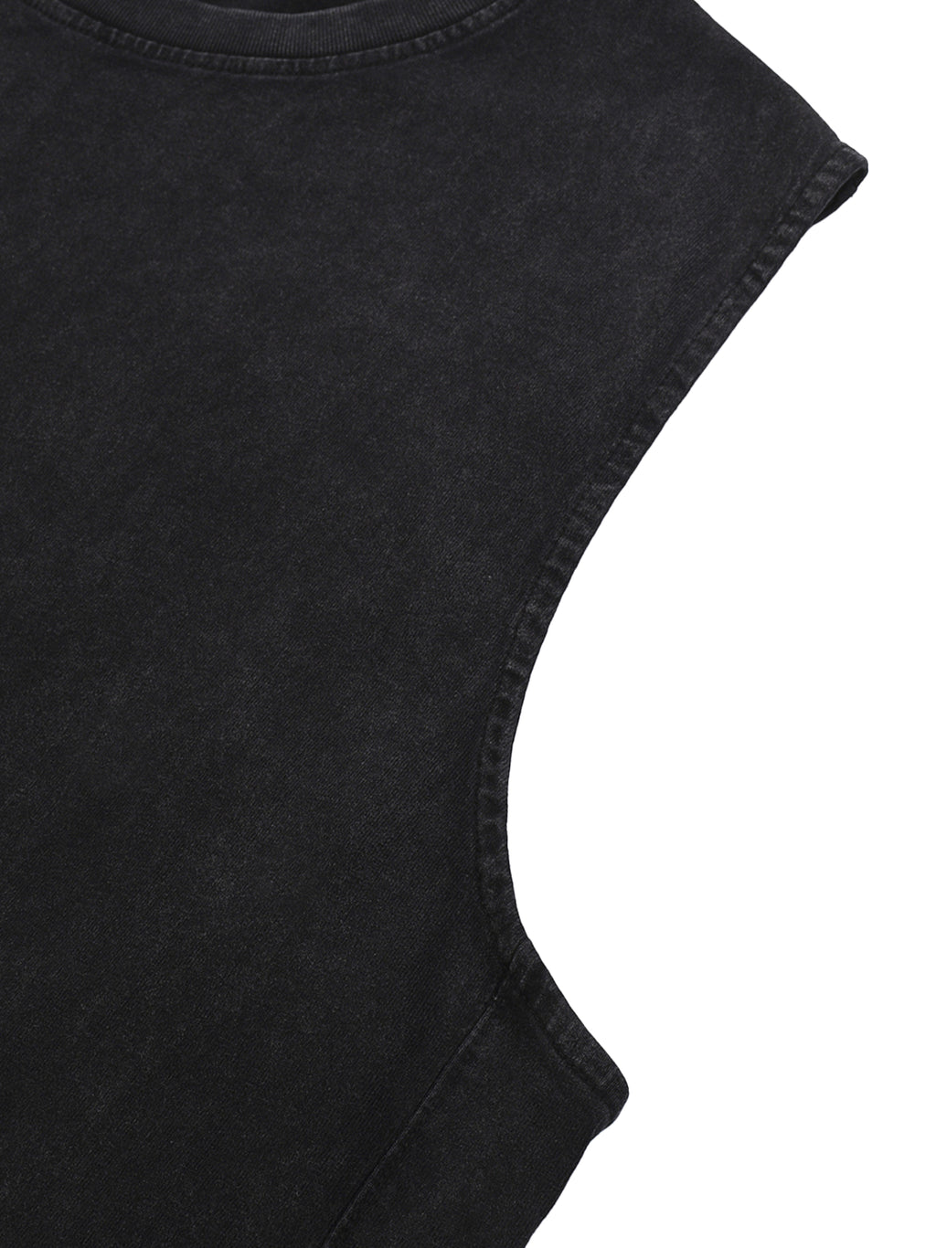 Ricalala all BLK Snow Washed Tank Top